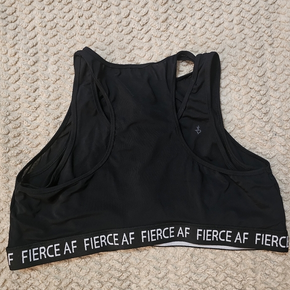 Active Torrid Black Fierce AF Sports Bar Size 3x With Zipper - Picture 4 of 6